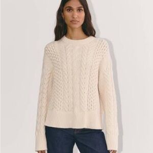 Everlane The Cable Knit Sweater in Everyday Cotton
